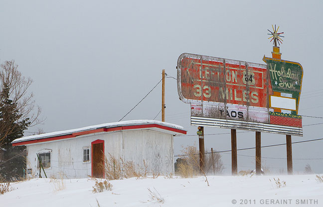 On the road in Tres Piedras, New Mexico