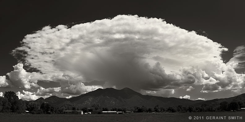 A Mothership of a cloud over Pueblo Peak (Taos Mountain) 