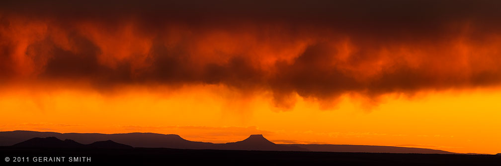 Pedernal Peak and sky