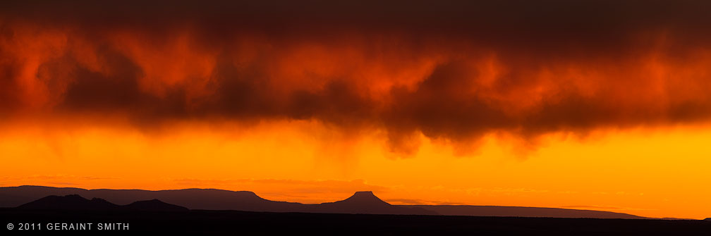 Pedernal Peak and sky