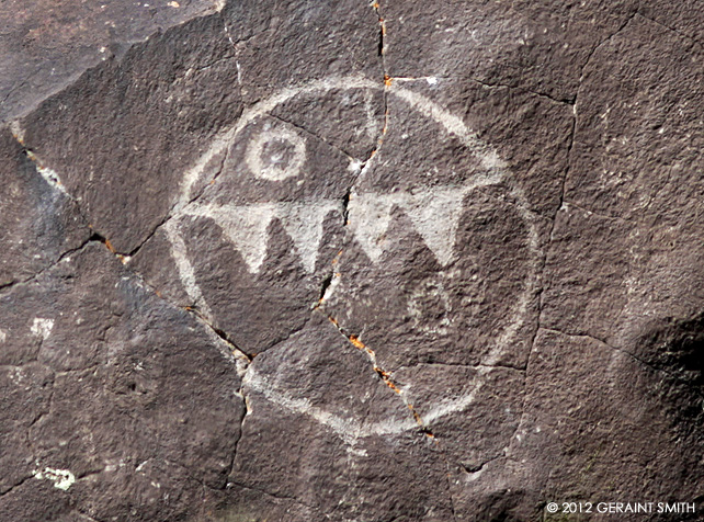One eyed Pac-Man petroglyph