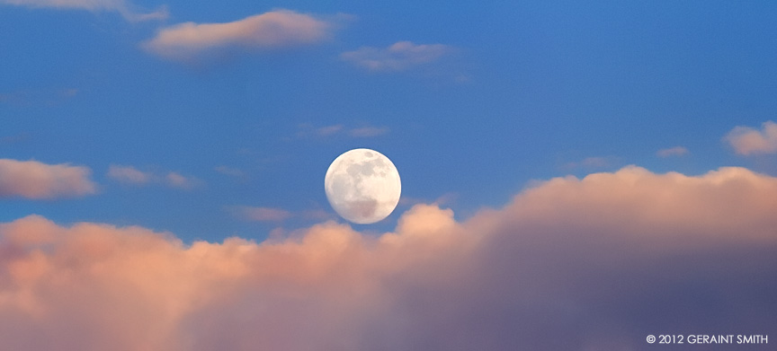 Moonrise over Taos, New Mexico