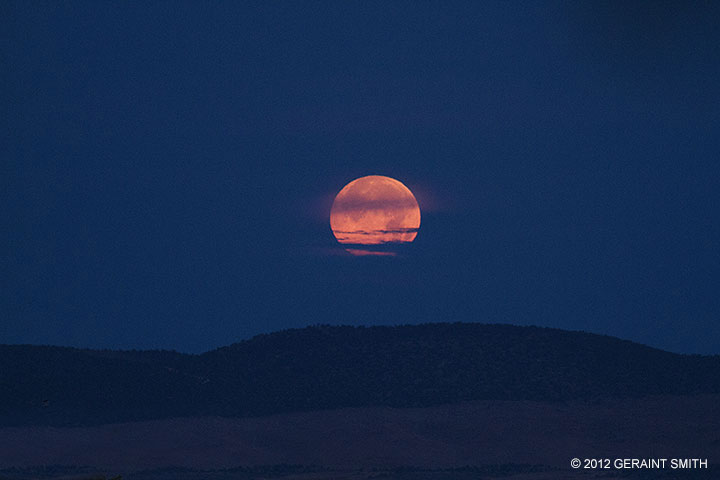 Moon set just north of Taos, NM