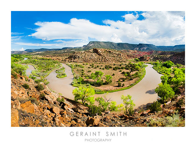 A bend in the river, the Rio Chama, New Mexico I never tire of this view of the river coursing through Georgia O'Keeffe country, near Ghost Ranch