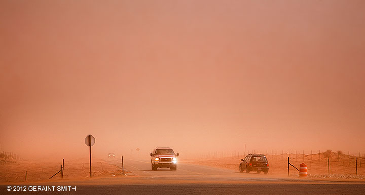 Sandstorm at Monument Valley Navajo Trbal Park
