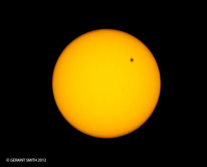 Venus Transit across the sun (looks like an orange with a beauty spot) June 5th 2012