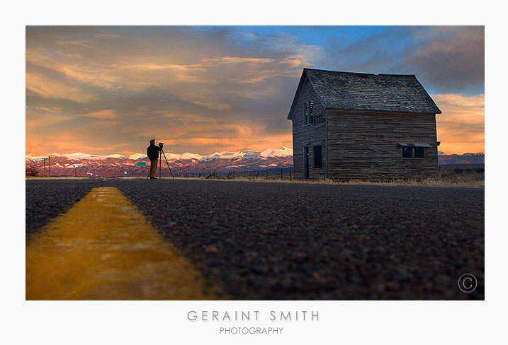 Literally, on the road in Colorado