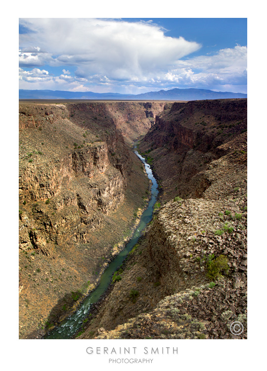 Summer evening light on the Rio rande Gorge