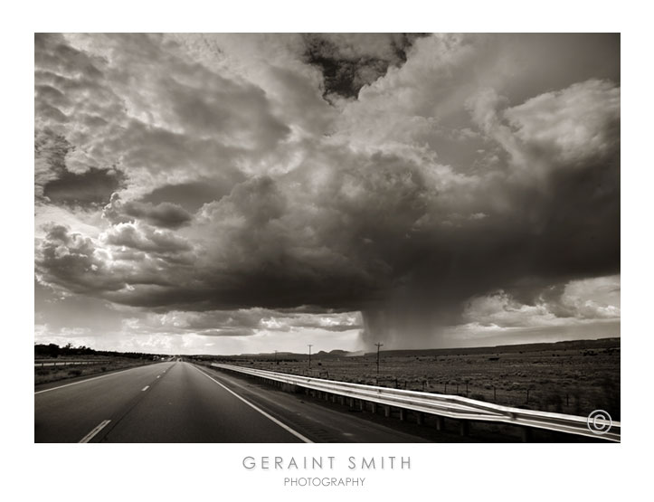 I 40 storm nearing Gallup, NM