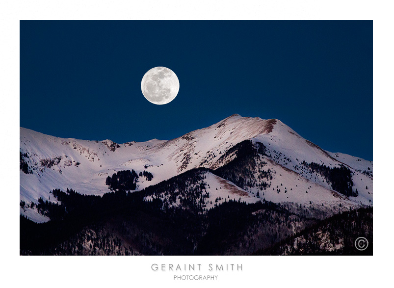 I just love this mountain and the way the moon illuminates the cwm (cirque)