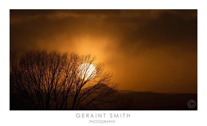 The sunset from San Cristobal, NM