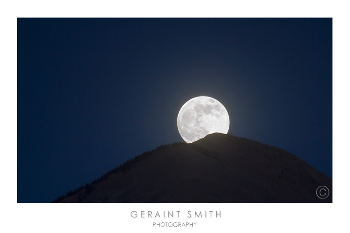 Moon rise over the Sangre de Cristos