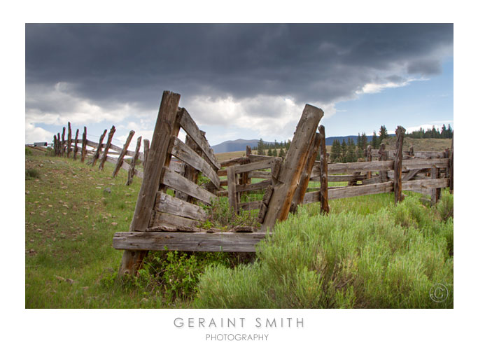 Back visiting the old corral in the Valle Vidal, NM