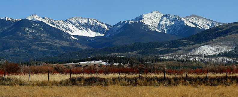 Truchas peaks from Truchas, NM 