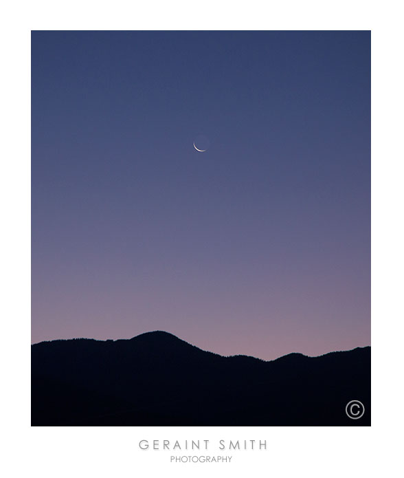 Morning crescent moon