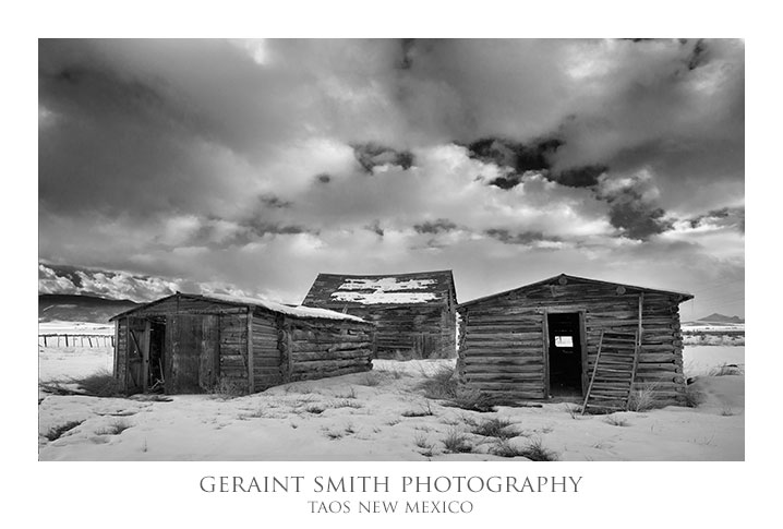 Old log barns, Colorado