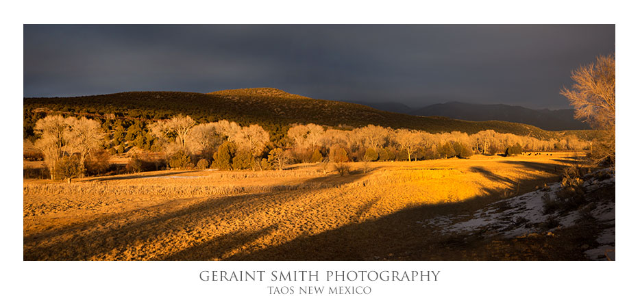 On the drive home through the Arroyo Hondo valley