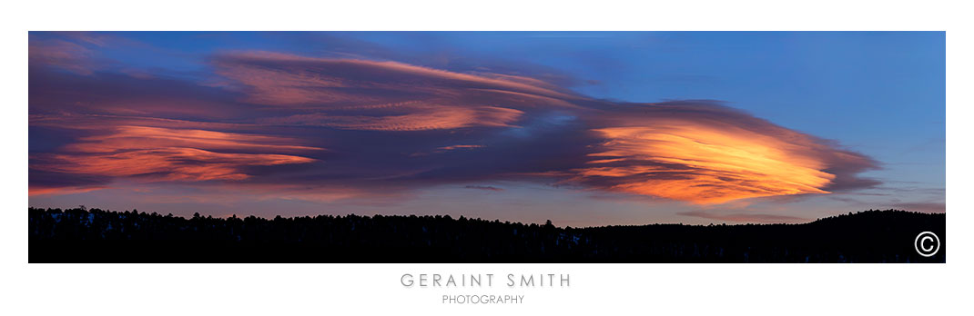 Clouds over the Taos Valley, from San Cristobal, NM