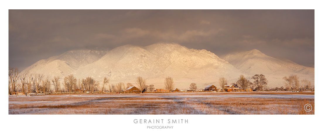 Taos Mountain when the sun came out after the storm ...