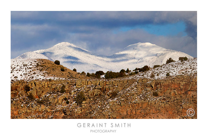 Taos Mountain and the Rio Grande Gorge rim ... and a whole lot of snow