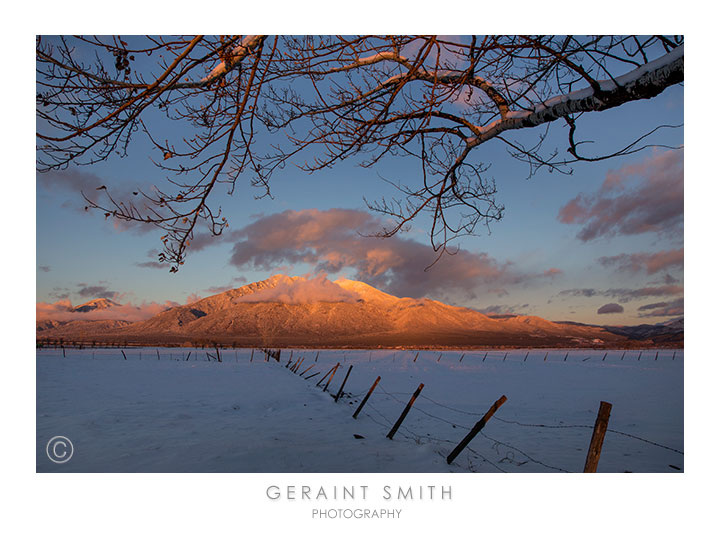 It just keeps getting better ... winter light on Taos Mountain