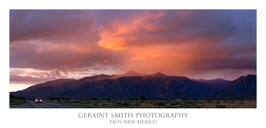 A glance in the rear view mirror revealed this surprise yesterday evening on the drive home, columbine hondo wilderness