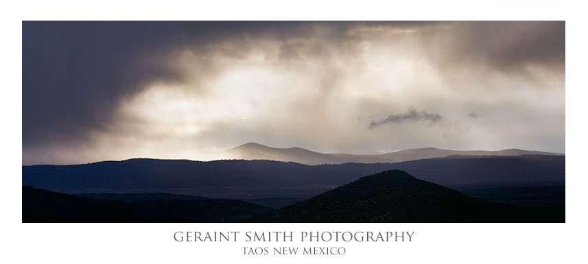 Across the mesa, through the storm