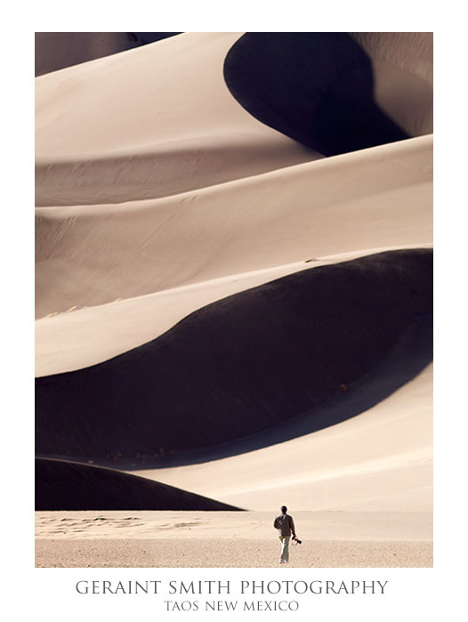 My friend Ron in the Great Sand Dunes NP about to "light out for the territory ahead"