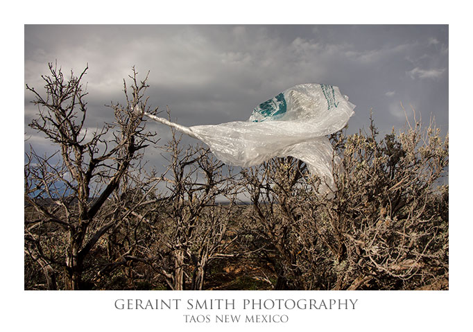 "Reuse ... Recycle this Bag" ... ghost on the mesa