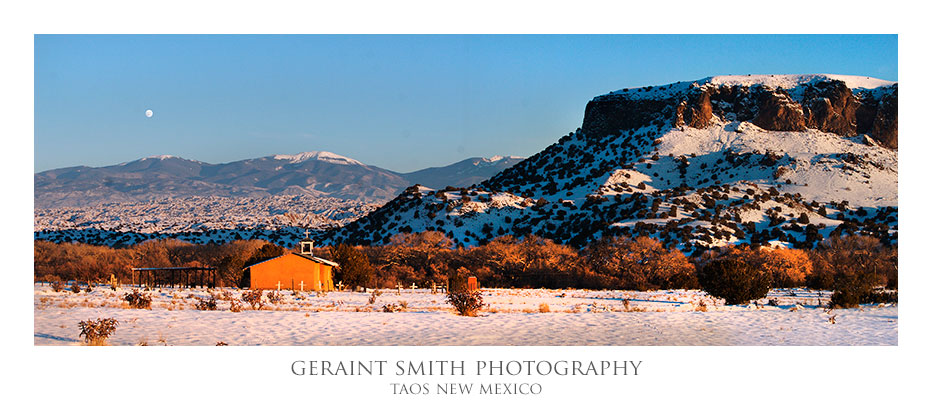 Flashback ... 2007 ... Black Mesa, and chapel at San Ildefonso Pueblo, New Mexico