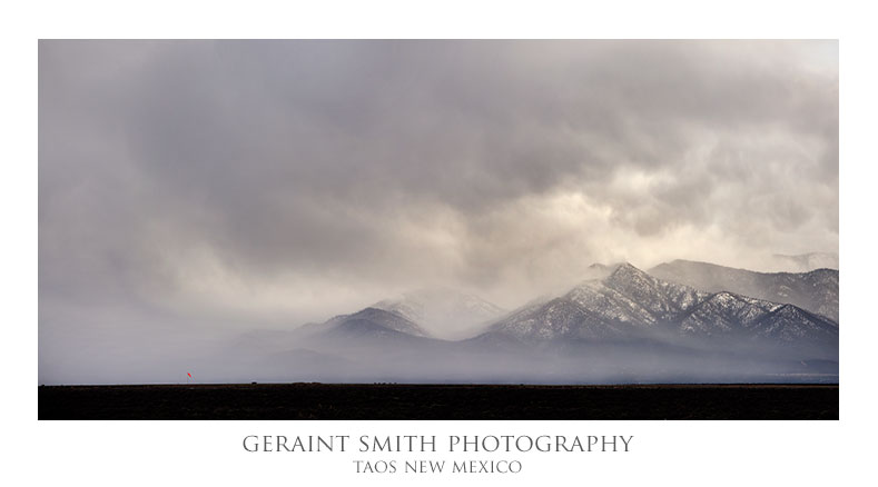 Snow storm moving into Taos