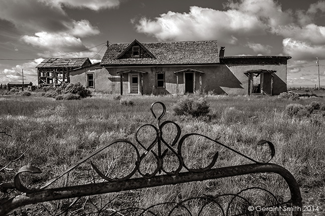 On the road in Colorado old homestead