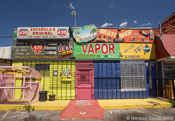 Some almighty color in Espanola, New Mexico 420 gear vapor skate shop head shop