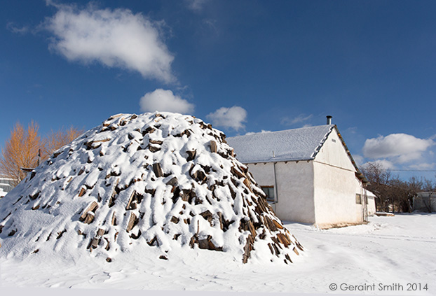 As big as a house ... ready for winter on the High Road to Taos