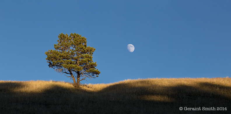 Moonrise over Bobcat Pass, Red River, NM