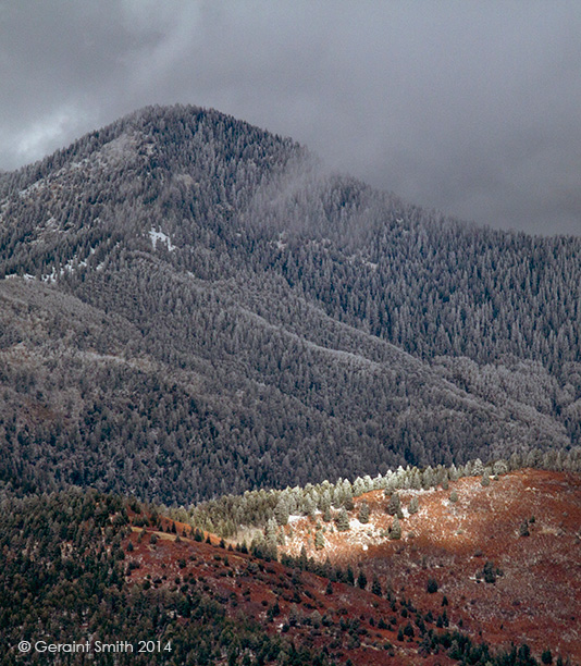 A little light on the mountains after the last storm