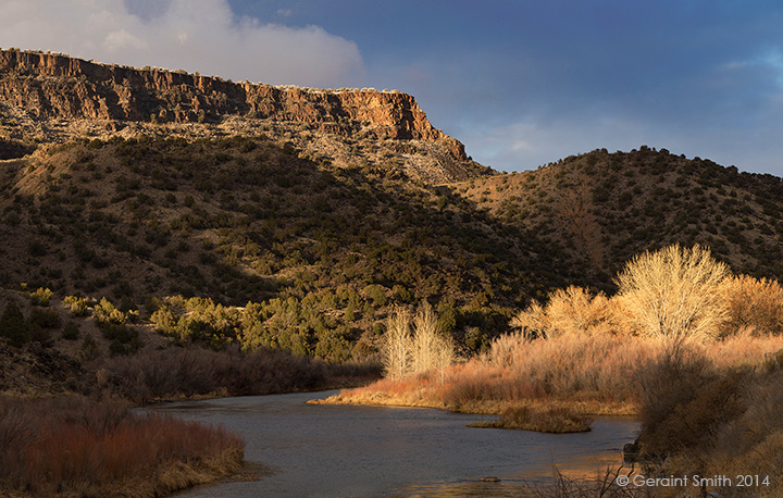 Evening light in the Orilla Verde, Rio Grande del Norte National Monument, NM