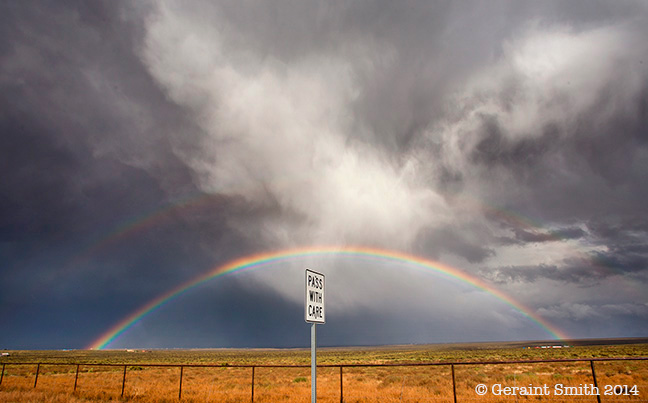 Mesa rainbow and clouds on a photo tour yesterday