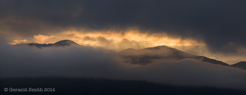 Dawn in San Cristobal, New Mexico taos mountains