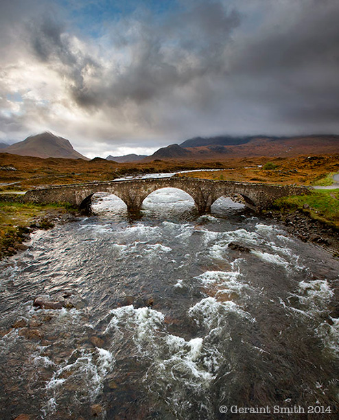 Flashback ... October 2013 at the old road bridge, Sligachan on the Isle of Skye scotland great britain