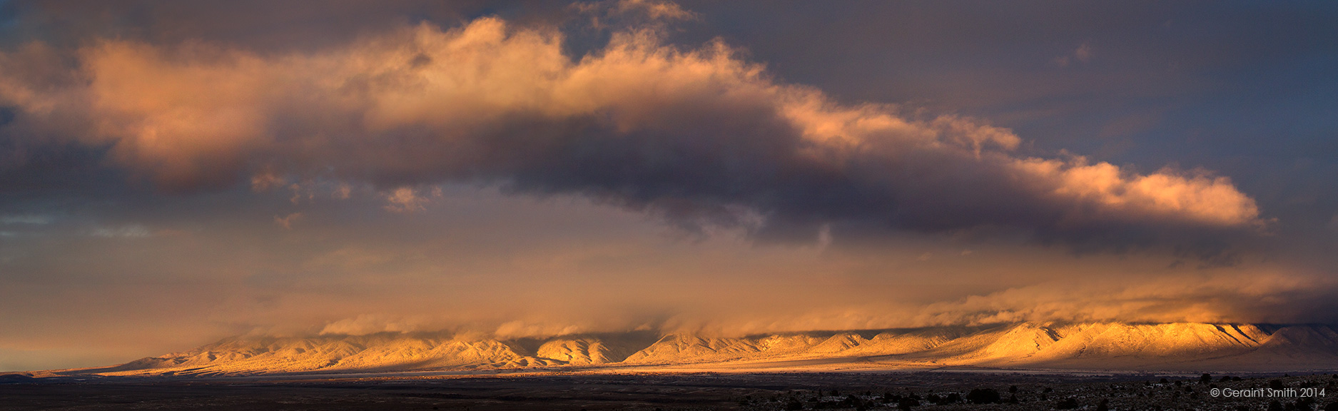taos mountains sunset mesa sky breaking storm taos valley