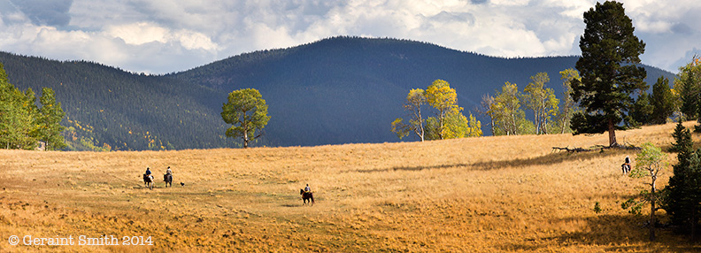 Riding in the Valle Vidal, NM cowboys
