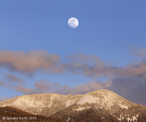 The world out the kitchen window moonrise san cristobal nm new mexico