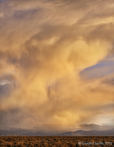 One evening over the Taos Valley, new mexico