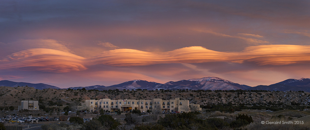 Lenticular Cloud formations taken at Buffalo Thunder Posuwaegeh (Pojoaque), NM