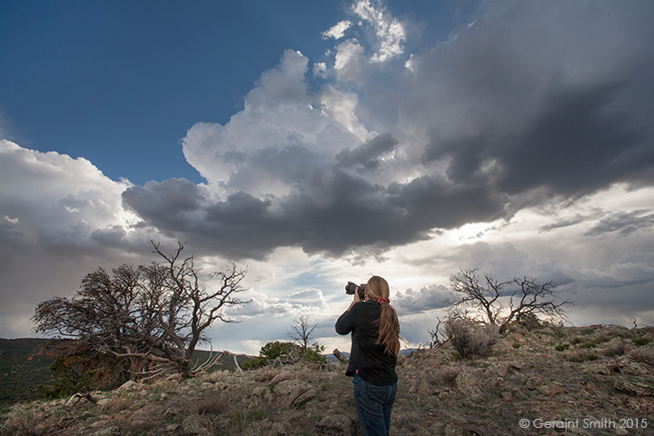 photographer in the Rio Grande del Norte National Monument