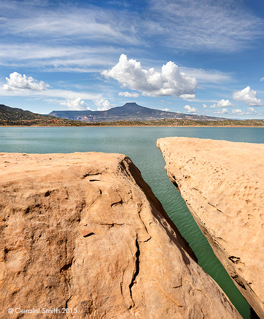 Having fun on the rocks at Abiquiu Lake, NM