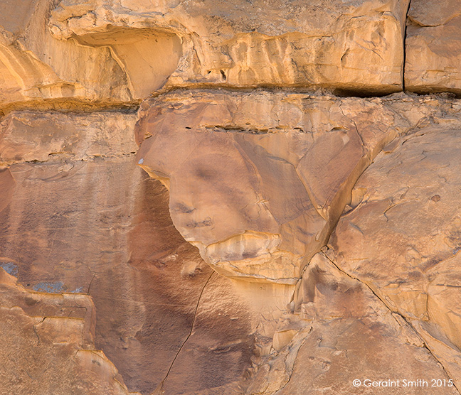 Face in the rock chaco canyon culture historical park new mexico