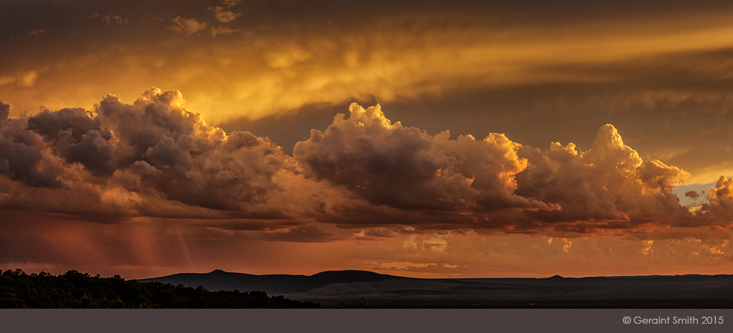 The sunset after the storm taos mesa new mexico