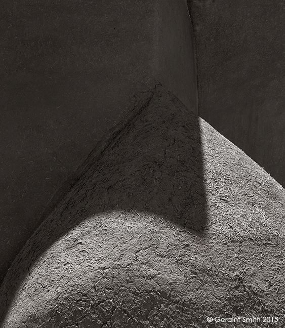 Adobe geometry at the St. Francis de Asis church, Ranchos de Taos, NM